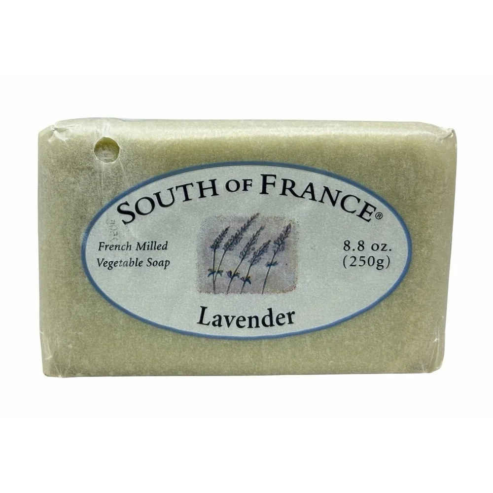 Vintage South of France LAVENDER Bath Sized Soap Bar French Milled 8.8oz Sealed